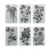 15 Piezas de Plantillas de Teñido con Cera Floral Batik Estilo B Ropa Miao Tintes Vegetales Materiales para Manualidades Moldes