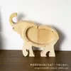 Cofrinho de Madeira de Animal em Estoque, Caixa de Dinheiro Transparente de Animal Fofo, Caixa de Moedas Infantil de Madeira Maciça, Ornamento de Cofrinho
