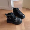 Botas de Moda tipo Martin para Niñas Botines Cortos Forrados de Felpa para Niños Novedades Otoño/Invierno 2026 para Niños Mayores Botas de Moda Calientes Versátiles