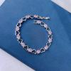 Pulsera de Zirconia Amor Metal Viento Chapado Blanco Nueva Moda Joyería Diseño de Nicho Incrustación Directo de Fábrica Pulsera de Circonio