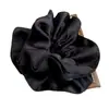 Goma de Pelo Negra de Doble Capa para Peinados de Moño, Banda Elástica para el Cabello, Elegante Accesorio para el Cabello