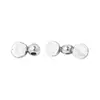 Accesorios DIY de Plata Tailandesa Hechos a Mano Plata S925 Cuentas Sueltas de Plata Cuentas Espaciadoras Dobles Redondas Materiales para Pulseras y Collares Accesorios de Plata Pura