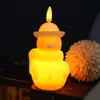 Lámpara de vela electrónica LED lámpara de vela electrónica creativa de Navidad boda llama simulada accesorios de diseño de sitio luz nocturna electrónica