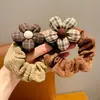 Diadema Infantil de Otoño Temprano Color Café con Flores, Estilo Dulce, Diadema Versátil, Accesorio para el Cabello Elegante y de Alta Elasticidad