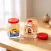Novos acessórios de resina DIY, potes de armazenamento miniatura realistas, com tampas que abrem, disponíveis em 4 cores para decoração de cenas e figuras de resina