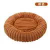 Cama para cachorro transfronteiriça, cama para gato, cama para pet, redonda reta de pelo de coelho macia, confortável, quente, almofada de cama para pet para cães e gatos