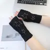 Tiktok Kuaishou Comercio Electrónico Transfronterizo Guantes de Moda Gruesos y Cálidos con Forro de Lana para Mujer de Terciopelo Anticaída Guantes Cálidos con Pedrería