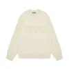 ESSENTIALS Temporada 8 conjunto de moletom com letras em veludo calça esportiva FOG masculino e feminino conjunto casual folgado