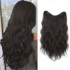 Extensiones de cabello de cinco piezas y una pieza para cabello largo y rizado, al por mayor transfronterizas, para mayor volumen, voluminosas, invisibles, sin costuras.