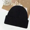 Sombrero de estilo coreano, gorro corto de punto cálido para otoño e invierno, gorro de lana con forma de melón para hombre, gorro de lana con cúpula para mujer, gorro frío sin ala retro a la moda