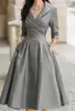 Moda Femenina Europea y Americana 2025 Sitio Independiente de Amazon Vestido Elegante Formal Ceñidor de Cintura Adelgazante Elegante Vestido Largo de Manga Larga