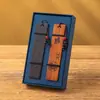 Regalo del Día del Maestro de Redwood Estilo Nacional Antiguo Hueco Blanco Creativo Madera Marcador de Libros Caja de Regalo Traje de Regalo Venta al por Mayor