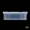 Caja de Almacenamiento de Plástico Transparente Debajo de la Cama, Caja de Almacenamiento Portátil Extra Grande con Ruedas, Caja de Almacenamiento Plana