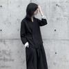 Yohji Yamamoto Diseño Japonés Estilo Diablo Sentido del Diseño Suelto Traje Superior Abrigo Corto Casual Otoño e Invierno Kimono Mujer