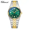 Relojes Chenxi para hombre y mujer, nuevo par transfronterizo para parejas, elegante correa de acero, calendario, cuarzo, resistente al agua, fábrica de relojes en pareja