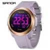 Reloj Deportivo Sanda Más Vendido Resistente al Agua Multifunción Cuenta Regresiva Reloj Digital para Estudiantes de Secundaria Reloj con Despertador Luminoso de Colores