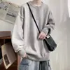 Suéter Henley Americano de Otoño e Invierno Suéter para Hombre Americano Retro Casual Estilo Lazy Suéter de Punto Suéter de Color Sólido para Hombre