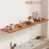 Estante de pared, estante divisor de tablero recto, estante de exhibición de pared para sala de estar, estantería, estante decorativo de pared de fondo