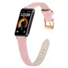 Adequado para Huawei Band 8/9/10 nova pulseira de couro, Huawei 11/11pro pulseira de relógio de couro com ponta fina, mais vendido