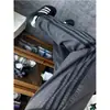 Pantalones Rayados Retro Americanos para Hombre, Nueva Marca de Tendencia Primavera/Verano Pantalones de Trabajo Verde Militar, Pantalones Largos Casuales de Pierna Recta con Tres Rayas