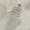 Calcetines de Verano Finos Suxinaimin para Mujer con Doble Volante, Borde de Encaje, Estilo Japonés Versátil, Calcetines de Media Pantorrilla con Volantes