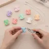 Pingente de Elefante Bebê 3D de Veludo Fofo Elefante Macio Veludo Brincos DIY Colar Pulseira Acessórios de Joias