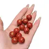 Cuentas de Laca Roja China de Alta Calidad, Accesorios Versátiles para Pulseras DIY, Cuentas Espaciadoras, Colgantes de Cuerda Trenzada, Accesorios Creativos