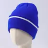 Nuevos Gorros de Punto para Hombre Otoño e Invierno, Gorros Cálidos de Lana Jacquard Bloque de Color, Gorros de Invierno Versátiles Estilo Coreano para Circunferencia de Cabeza Grande para Mujer