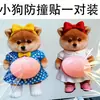 Shiba Inu 3D Manija de Puerta Pegatina Anticolisión Tope de Puerta Almohadilla Amortiguadora Silenciosa Juguete Creativo de Descompresión para Apretar Barriga Grande Anticolisión