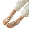 Meias de Veludo Coral para Mulheres Amazon Cross-Border Inverno Estampa de Leopardo Espessadas Não Soltam Fios Meias para Dormir em Casa Meia de Cano Médio para Chão