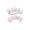Unhas usáveis simples populares do TikTok, pontas de unha em degradê nude para meninas e estudantes, unhas postiças de alta qualidade