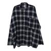 Camisa de lijado estilo coreano estilo Hong Kong para mujer, top de primavera y otoño 2023, nuevo estilo académico, abrigo holgado de manga larga a cuadros retro