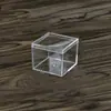 Caixa de joias faça você mesmo caixa transparente caixa de embalagem caixa quadrada para doces caixa de cristal para doces de casamento caixa para slime