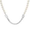 Collar con Colgante de Mariposa Simple Francés de Venta Caliente Transfronterizo Diseño Nicho Celebridad de Internet Cadena Clavícula de Perla Diamante Dulce para Mujer