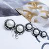 Simples e elegante metal mão costurada fivela e diamante pequeno Chanel estilo abotoado casaco de lã jaqueta Cardigan Vintage All-match Botões