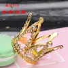 Cenário Bolo de Aniversário Decoração Coroa Princesa Dourado Prata Diamante Mini Coroa Festa a Fantasia Mesa de Sobremesas