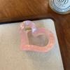 Clip Mediano Love Grab Clip de Tiburón de Ácido Acético de Alta Gama para la Parte Posterior de la Cabeza Color Fresco Verano Nuevo Horquilla Adorno para la Cabeza de Mujer