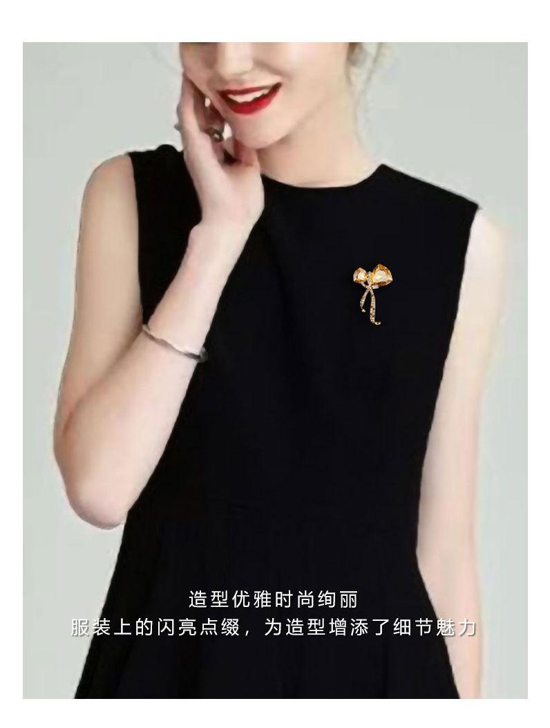 时尚奢华高级感蝴蝶结胸针小众新品丝带胸花高端大气