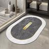 Tapete antiderrapante para pés, tapete absorvente para porta de banheiro, banheiro e cozinha