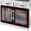 Gabinete Esterilizador de Tazas de Té y Palillos de Gran Capacidad para Uso Doméstico, Gabinete Vertical de Acero Inoxidable de Doble Puerta para Restaurantes, Esterilizador de Vajilla