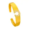 Mismo Estilo que el Pulsera Vajra Margarita Nube Cepillada Oro Arena de la Tienda Dorada Puzuo, Pulsera Ancha Estilo Chino Nuevo