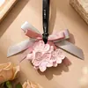 Nuevo Colgante Aromaterapia Flor de Melocotón Rosa Colgador de Fragancia para Coche Desodorante para Armario y Gabinete Ambientador Vegetal Regalo de Alta Gama