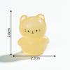 Micro-paisaje lindo gatito luminoso lindo grano paisajismo de jardín decoraciones diy accesorios mini escritorio pequeños adornos