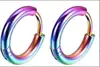 2023 Venta caliente de Amazon aretes de línea circular aretes unisex de acero de titanio moda joyería de clip para oreja para commuters