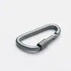 Mosquetón Grueso de Alta Calidad con Forma de D de 7 cm con Bloqueo, Hebilla de Tuerca de Rosca de Liberación Rápida, Gancho de Mochila de Aleación de Aluminio