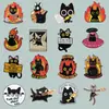 Serie de Gatos Negros de Ojos Grandes Creativos Transfronterizos Insignia de Metal Pintado Animal de Dibujos Animados Versátil Joyería de Letras Broche