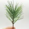 Agujas de Pino Plantas Artificiales Plástico PVC Agujas de Pino Simulación Hojas de Pino Tiras de Agujas de Pino Hechas a Mano Accesorios para Decoración de Árbol de Navidad