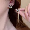 Aretes de plata 925 con poste, un artículo popular para vendedores ambulantes y mercados nocturnos, con un diseño de moda y asimétrico de estilo japonés y coreano