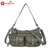 Angelkiss Nuevo Bolso de Moda Europeo y Americano Bolso de Hombro Cruzado de Gran Capacidad de Cuero Suave para Mujer Venta al por Mayor Bolso Mensajero