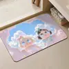 Alfombrilla Absorbente para Baño Crybaby para Uso en Casa, Alfombrilla Antideslizante de Secado Rápido de Tierra de Diatomeas para Inodoro, Entrada